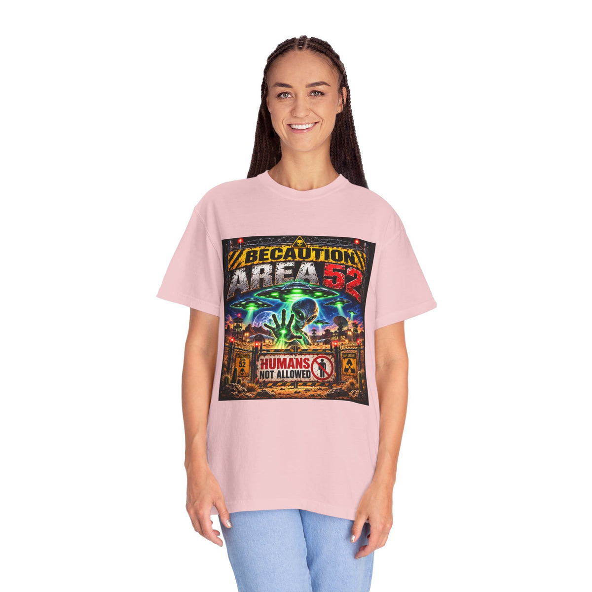 Be caution Area 52 Unisex T-shirt