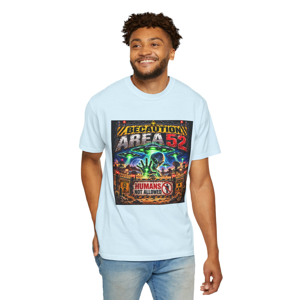 Be caution Area 52 Unisex T-shirt