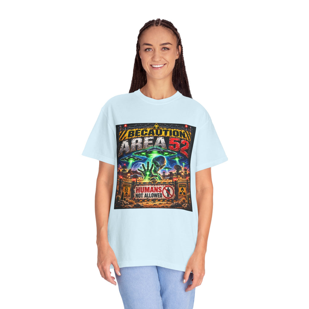 Be caution Area 52 Unisex T-shirt