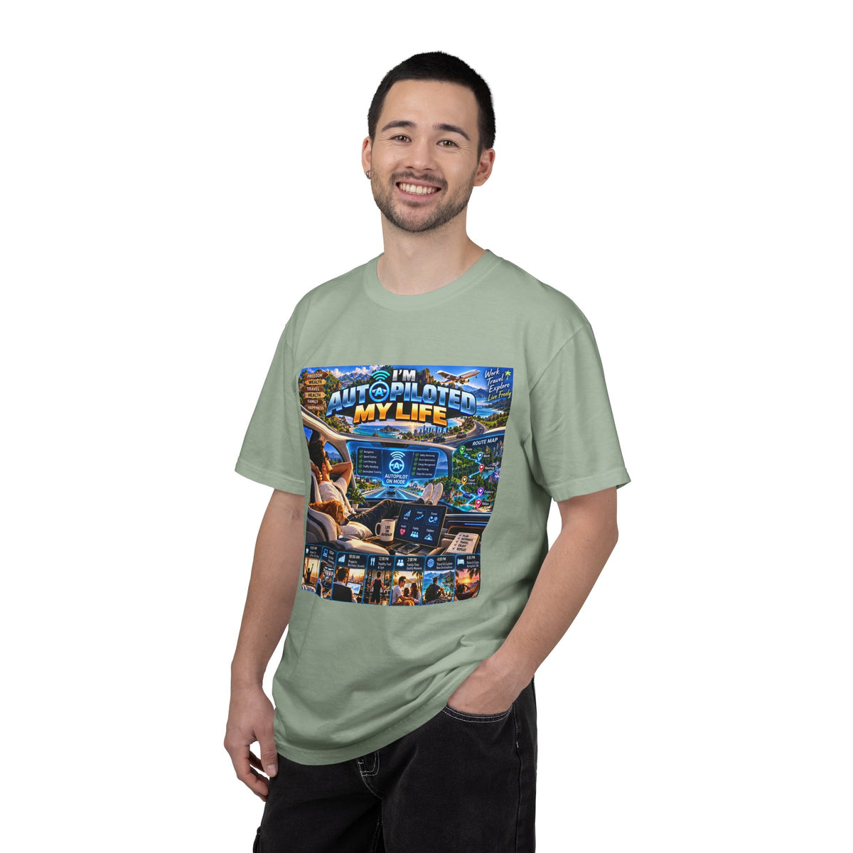 I am Aut-a-piloted  My life Unisex T-shirt