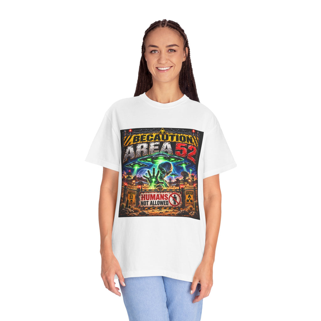 Be caution Area 52 Unisex T-shirt