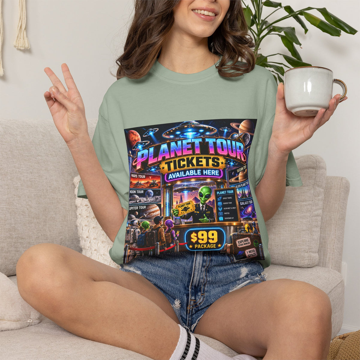Planet tour tickets available Unisex T-shirt