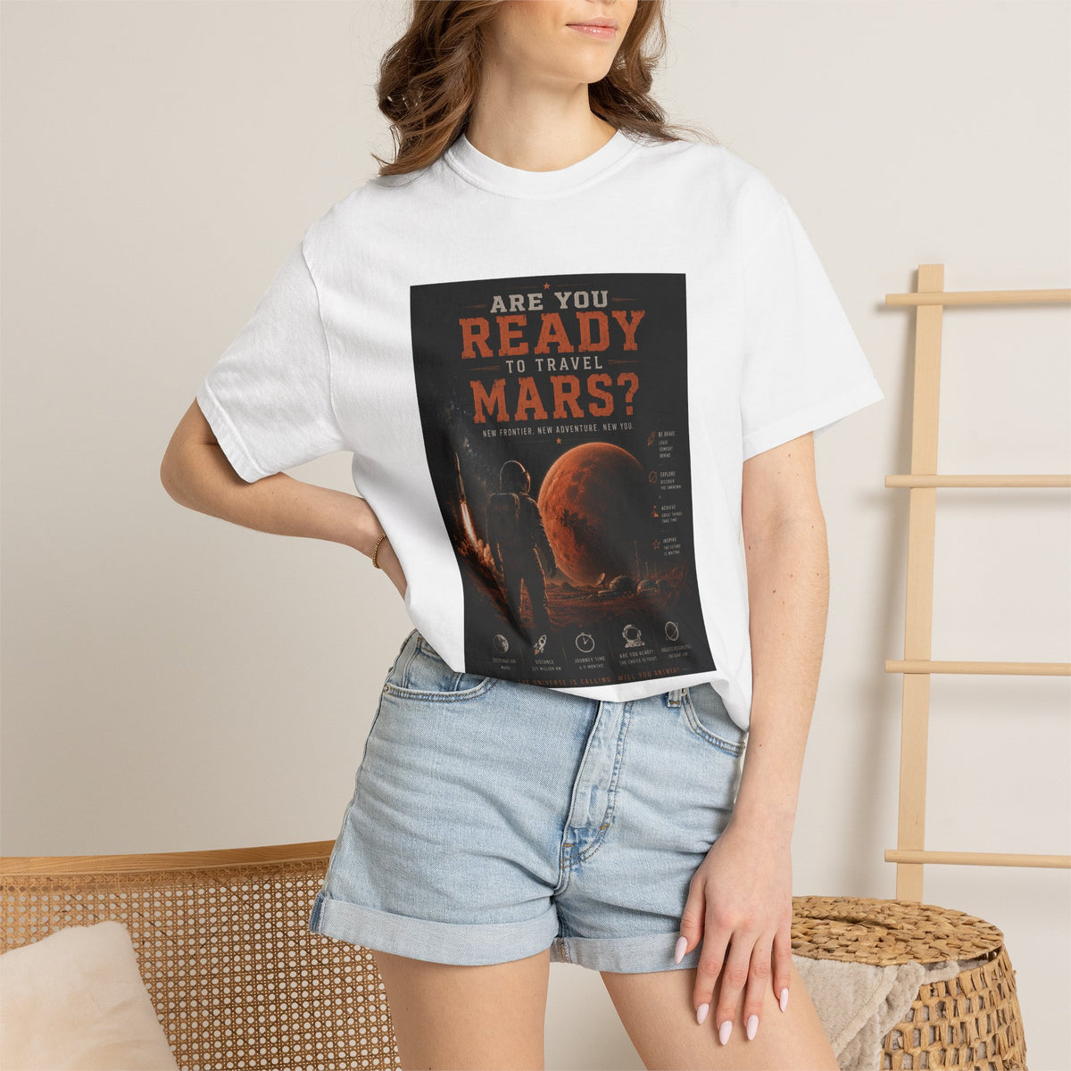 Are you ready to travel Mars? Unisex T-shirt