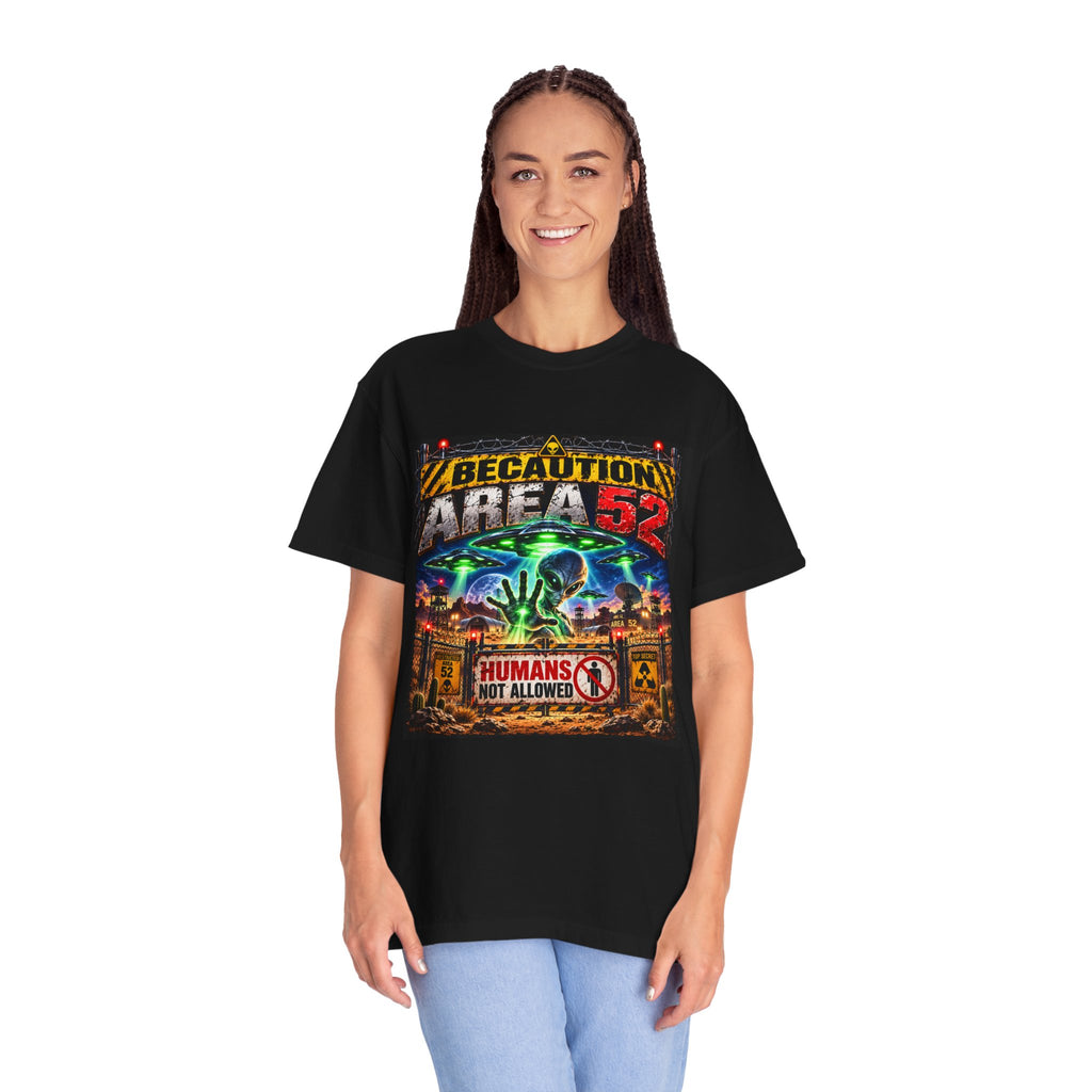 Be caution Area 52 Unisex T-shirt