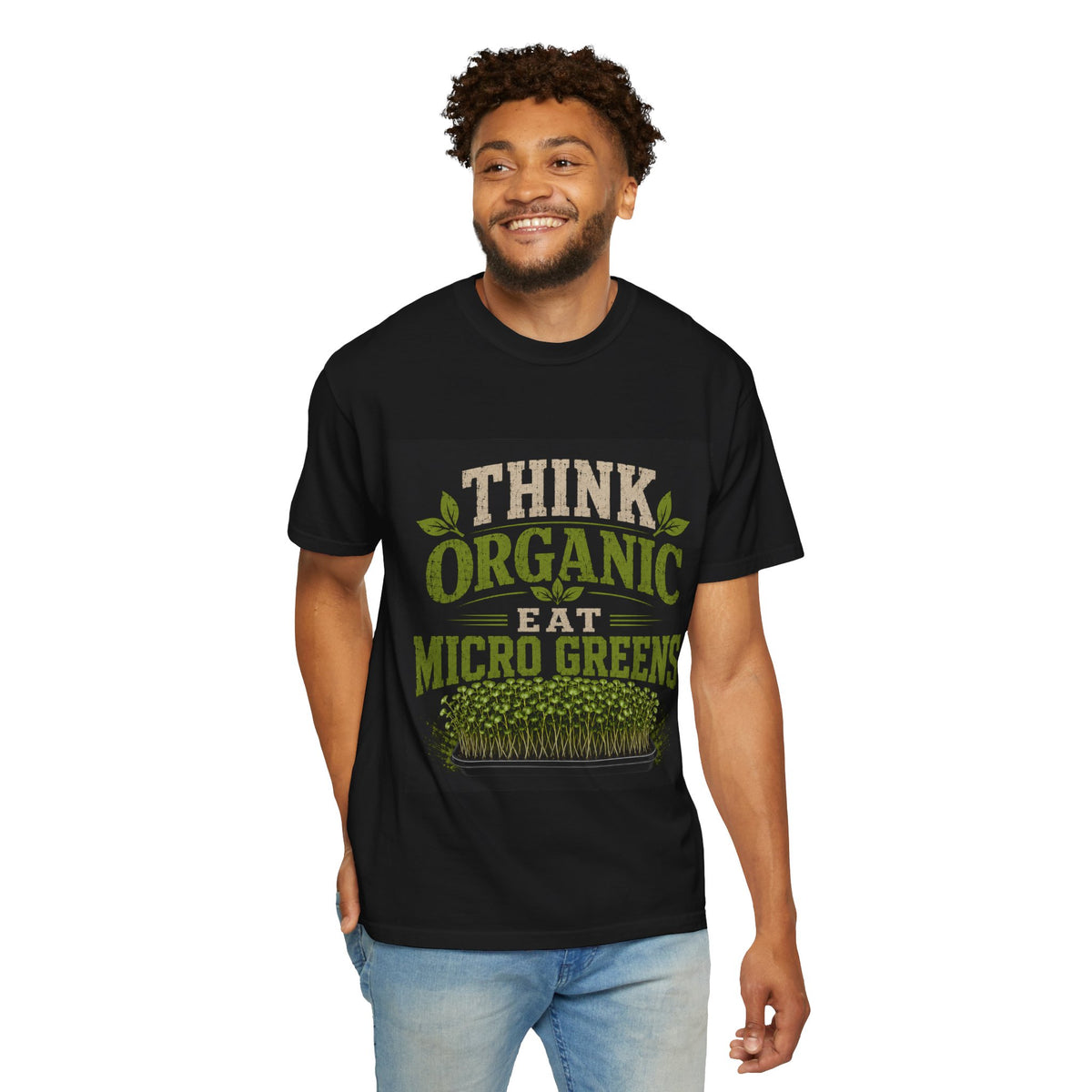 Think Organic, Eat Microgreens Unisex T-shirt