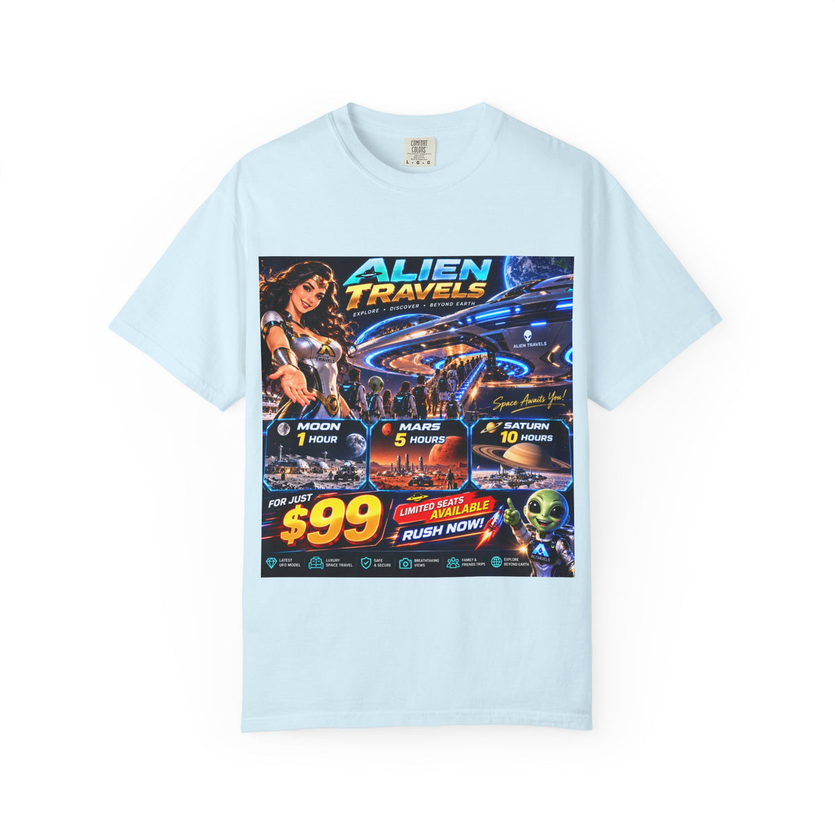 Alien Travels Unisex T-shirt