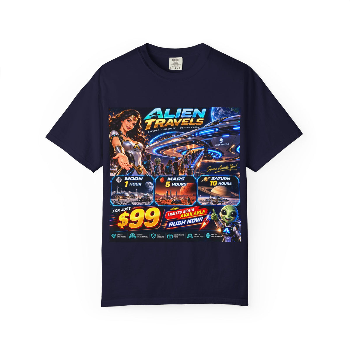 Alien Travels Unisex T-shirt