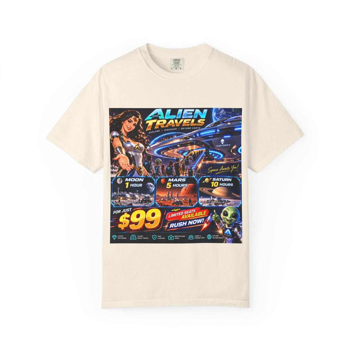 Alien Travels Unisex T-shirt