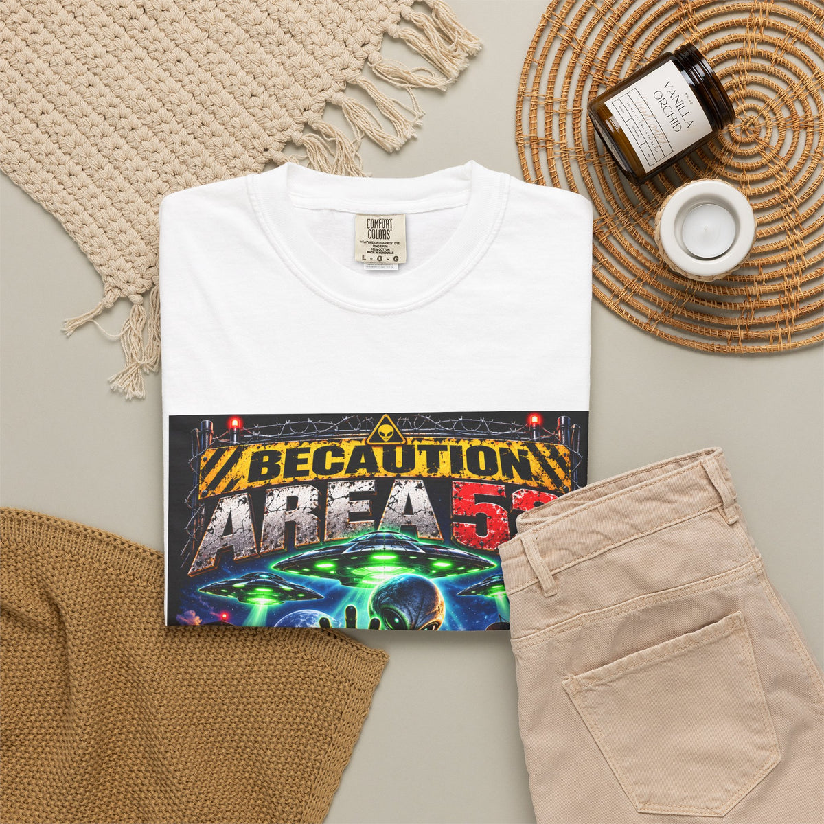 Be caution Area 52 Unisex T-shirt