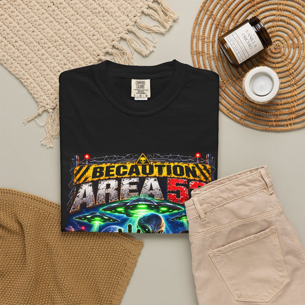 Be caution Area 52 Unisex T-shirt