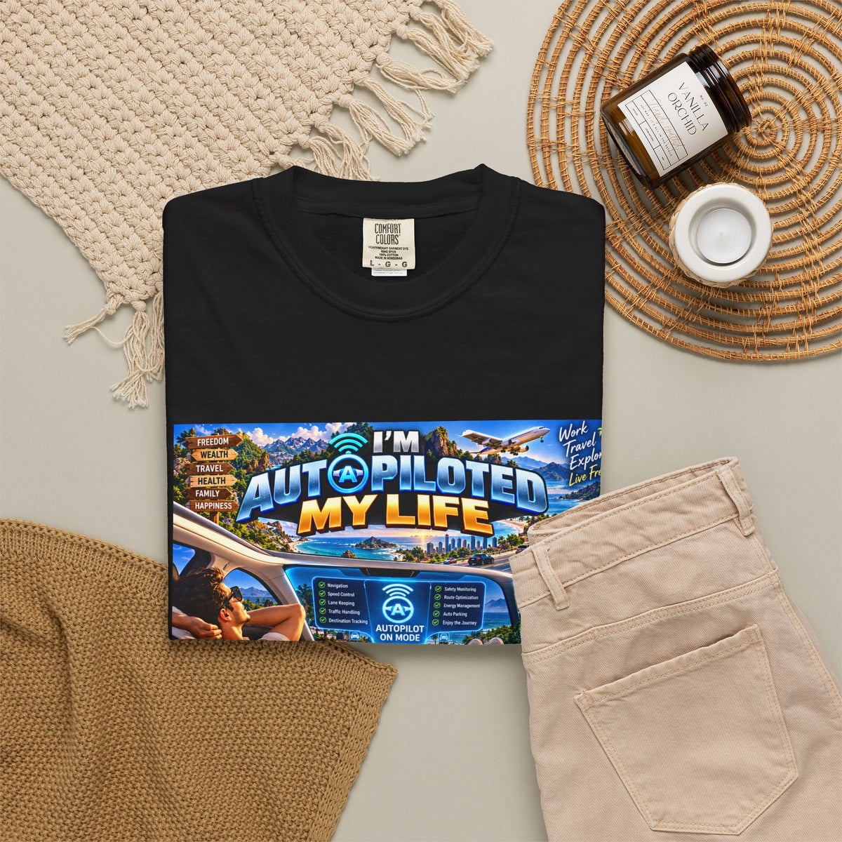 I am Aut-a-piloted  My life Unisex T-shirt