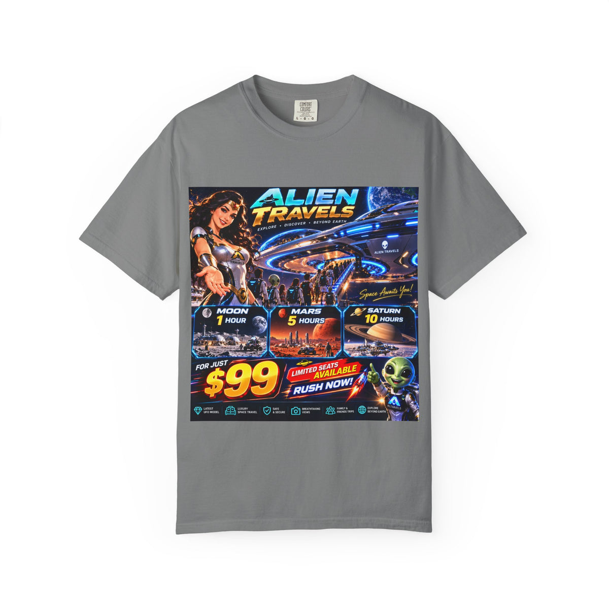 Alien Travels Unisex T-shirt