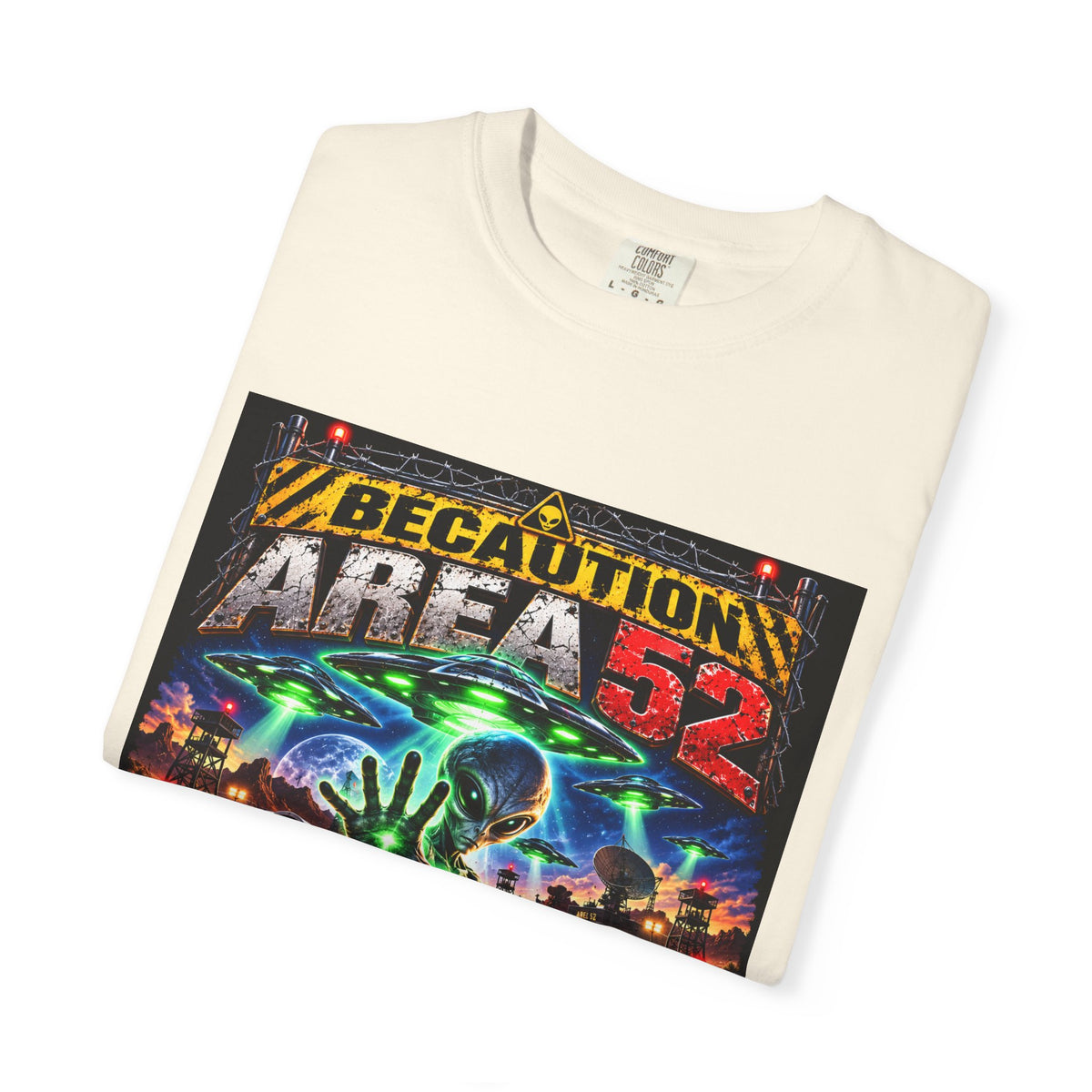 Be caution Area 52 Unisex T-shirt