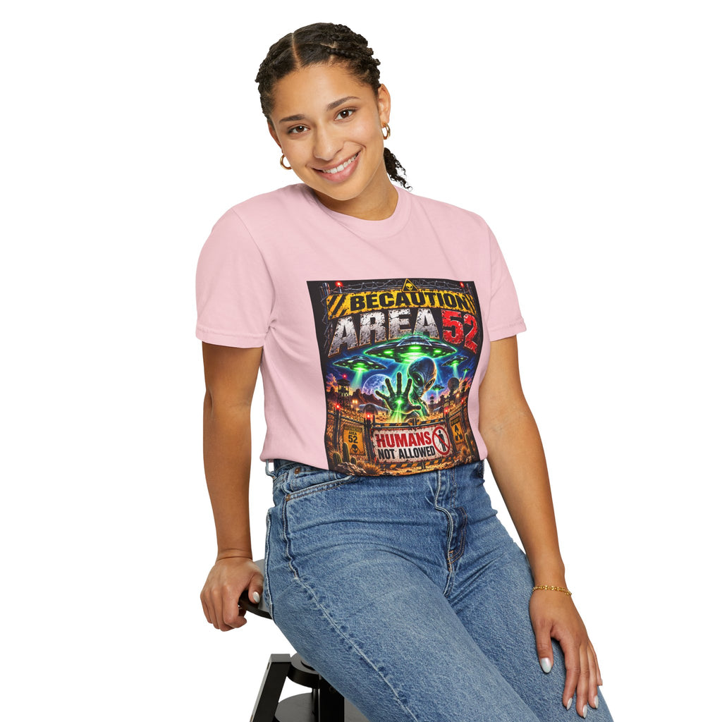 Be caution Area 52 Unisex T-shirt