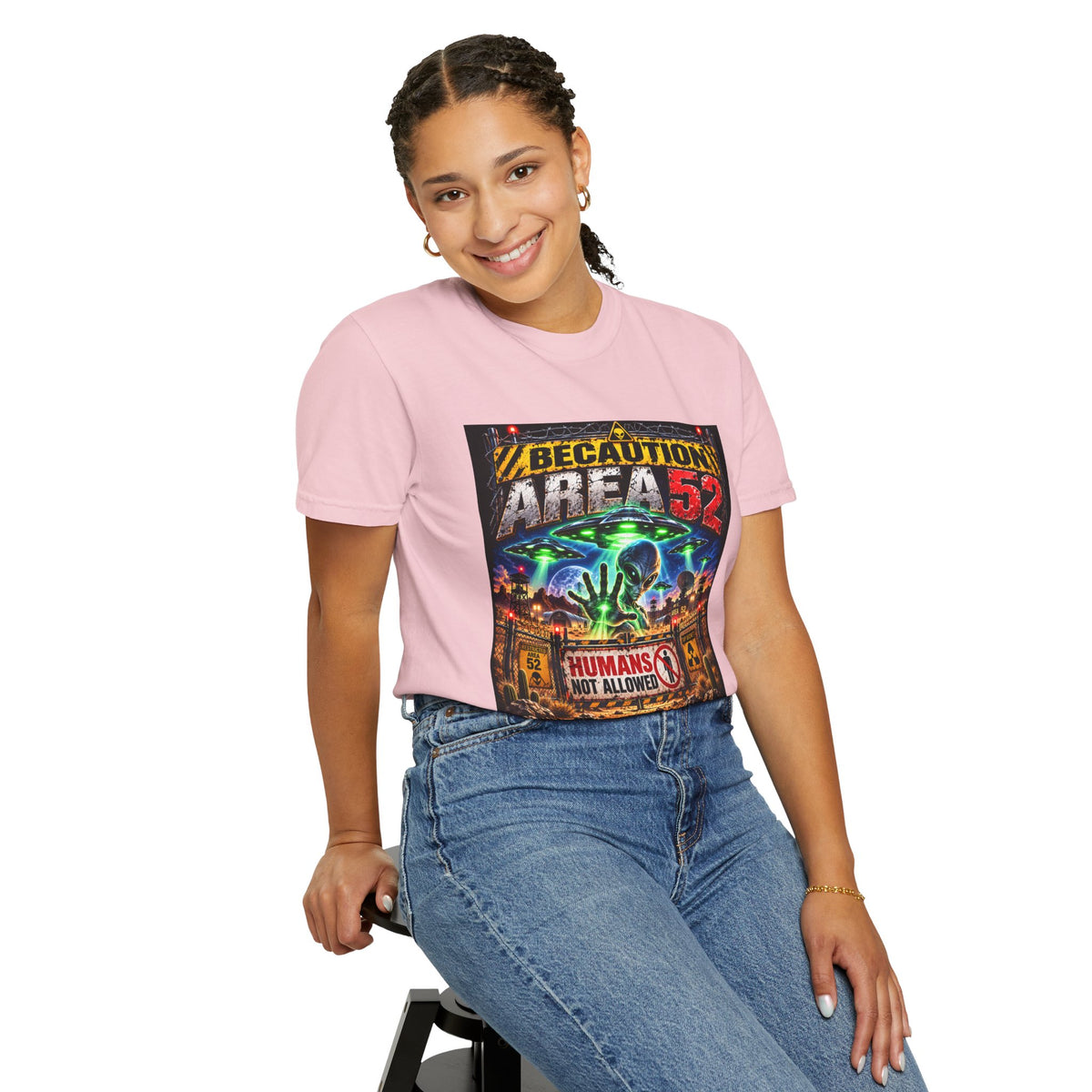 Be caution Area 52 Unisex T-shirt