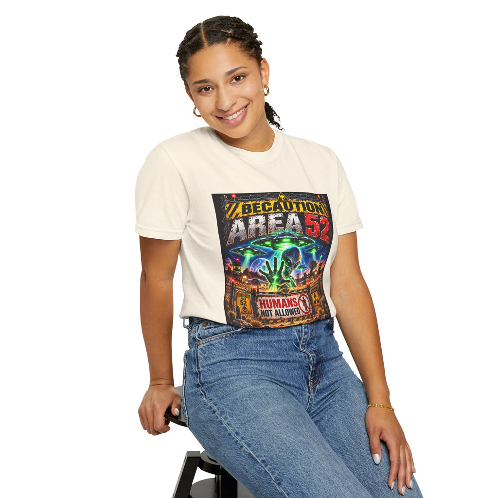 Be caution Area 52 Unisex T-shirt