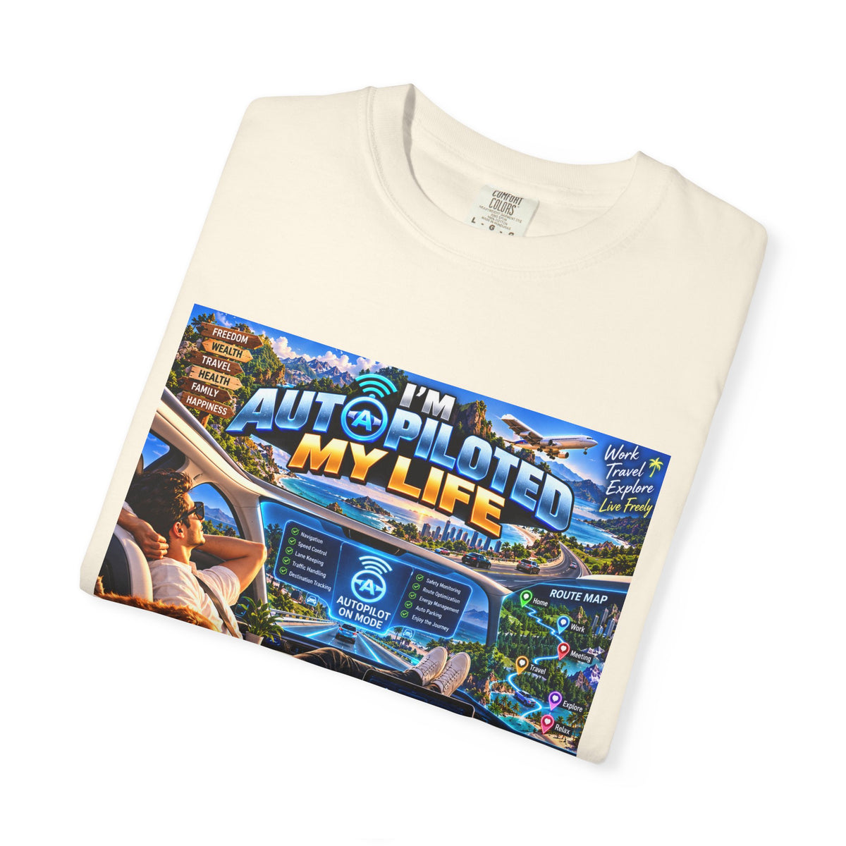 I am Aut-a-piloted  My life Unisex T-shirt